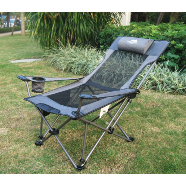 19x57 inch Portable Reclining Lounger Beach Chair
